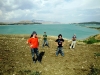 13 set 2009 - Luigi Di Pino al lago di Raddusa con i suoi musicisti